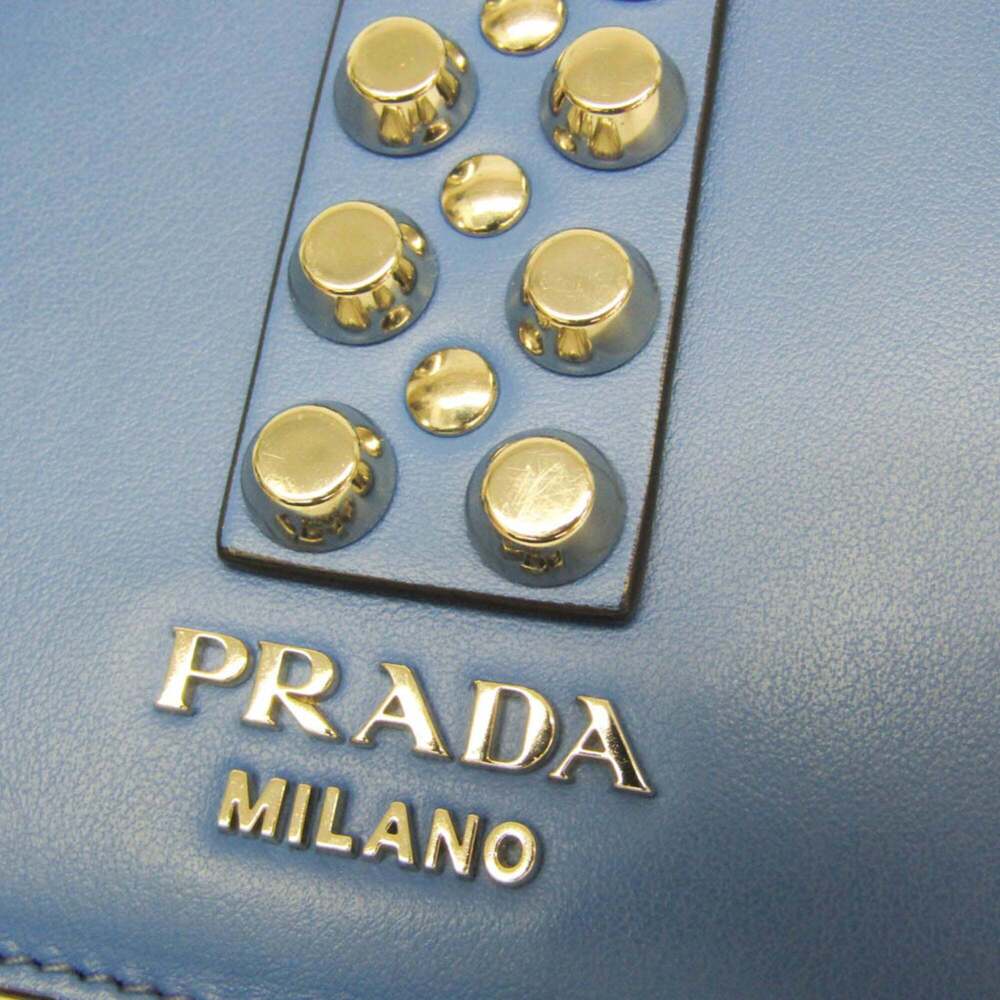 PRADA Blue Leather Shoulder Bag - Picture 11 of 16